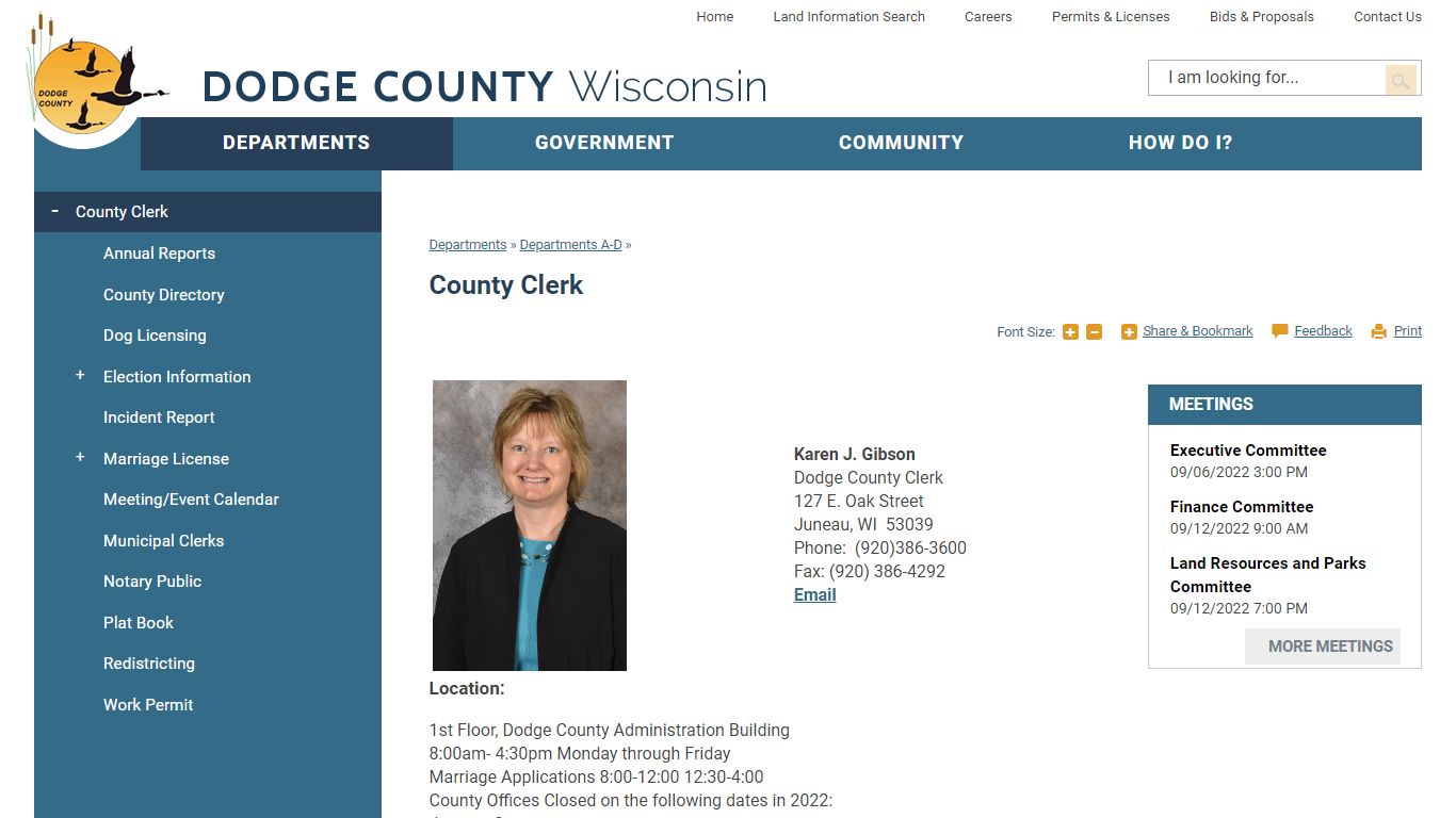 County Clerk | Dodge County, WI